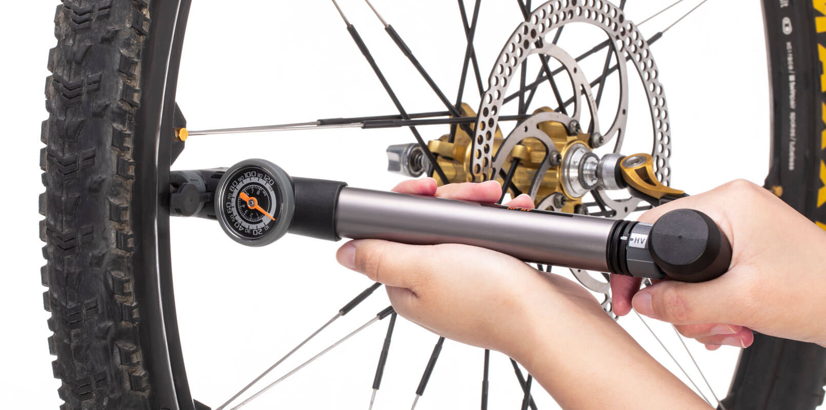 High volume mini online bike pump